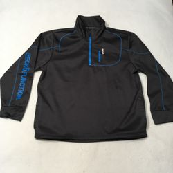 Ecko FUNCTION LARGE  1/4 Zip Pullover Windbreaker FLEECE LINED NAVY BLUE