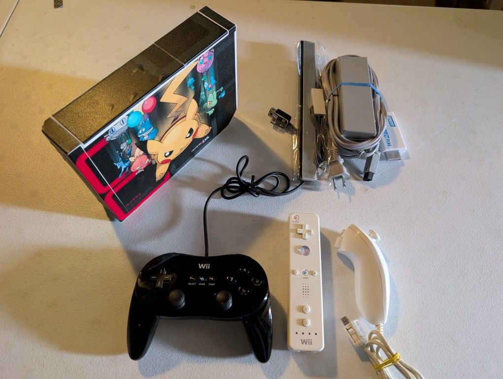 Nintendo Wii Bundle Preloaded With Games And Pokemon Movies