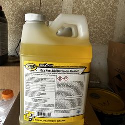 ZEP Oxy Non-Acid Bathroom Cleaner: Bottle, 2 L Container Size, Concentrated, Liquid,