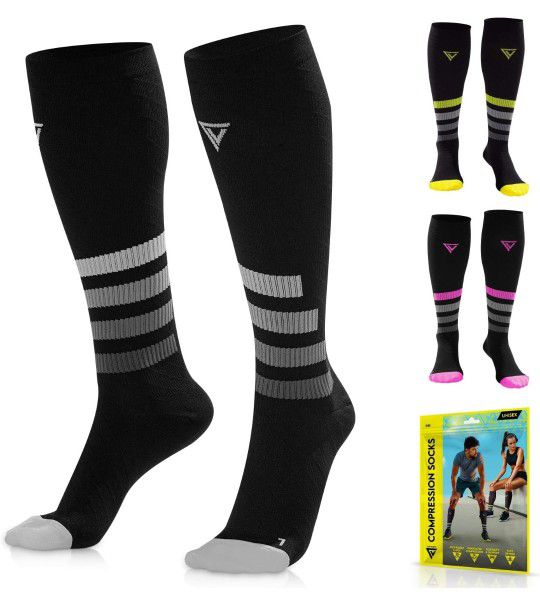 Compression Socks For Women & Men Circulation (2 Pairs)

, Size S/M