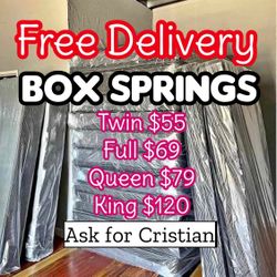 Box Springs  Twin box Full box  Queen box  King box  Bases para colchon  Box spring Dallas Tx