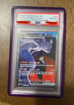 Pokemon Graded 10 Team Rocket's Mewtwo ex Ascended Heroes
