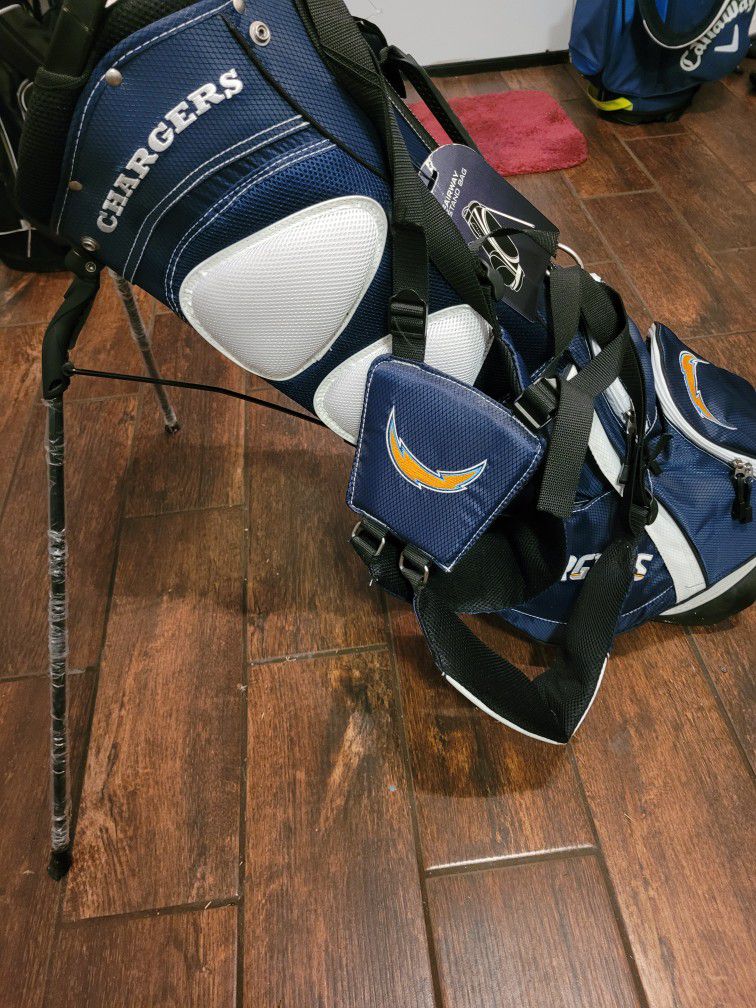 NEW! NFL CHARGERS GOLF CLUB STAND BAG 
