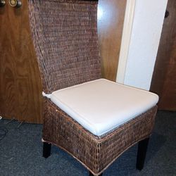 Indoor/Outdoor Wicker Chair $20  Firm