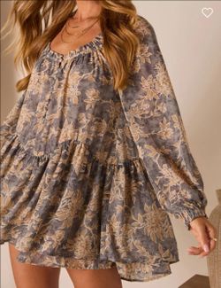 Romper Floral Blue