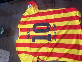 2013/14 Barcelona Away Jersey #10 Messi 2XL Nike Soccer La Liga Catalonia Kit