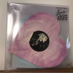 Taylor Swift Heart Shaped Vinyl Live From Paris