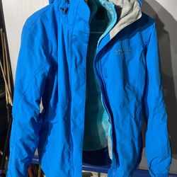 Marmot Membrain Blue 2 In 1 Lady’s Jacket Size.Small