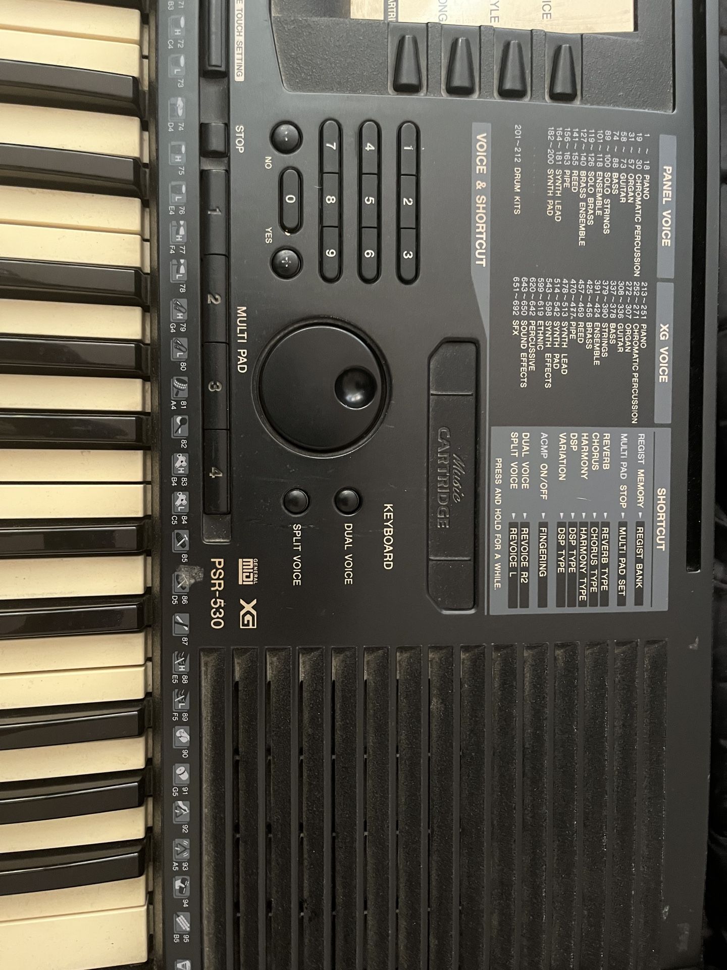 Yamaha PSR 530 Keyboard Piano
