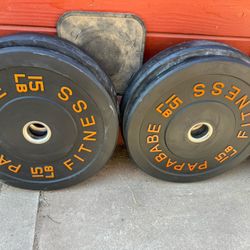 Olympic 15 Lbs Bumper Plates 