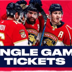 Panthers Vs NY Rangers  AISLE SEATS 2 Tickets Monday Night $80 For The Pair