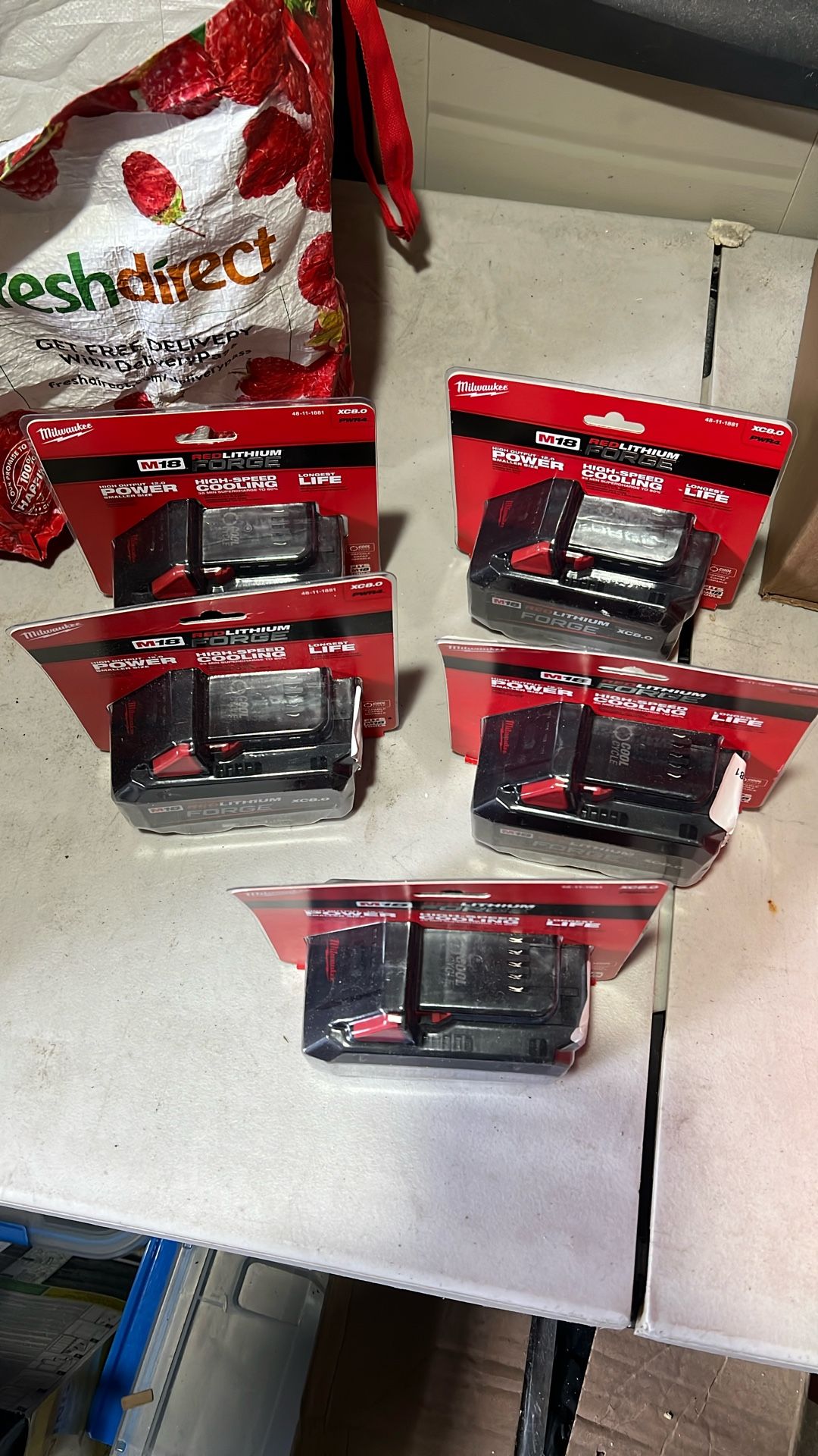 Milwaukee Red lithium Forge Battery 8.0 ($175 Each)