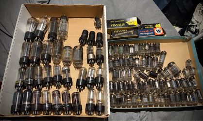 Bulk Lot Vintage Vacuum Tubes (106 Pcs) As Is