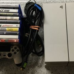 Perfect Working PS4 White Edition With Lots Of Games! 