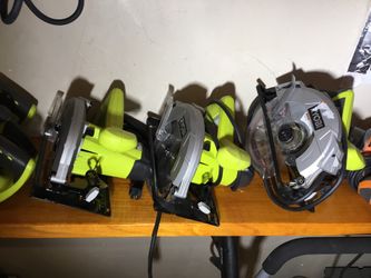 Ryobi Corded 7 1/4” Circular Saws.. 20 each