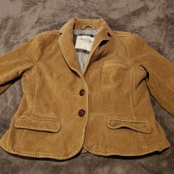 Vtg/Rare 80's Abercrombie & Fitch Brown Workwear Jacket Womens Size Large