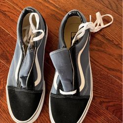 Vans Old Skool Skate Shoe - Navy / White