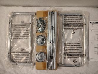 Metal wall shelf with glass shelves - New