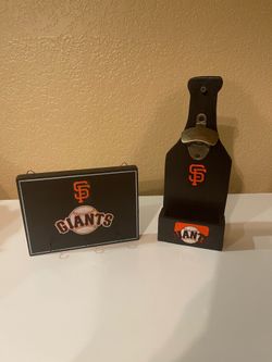SF Giants wall bottle opener & wall key hanger