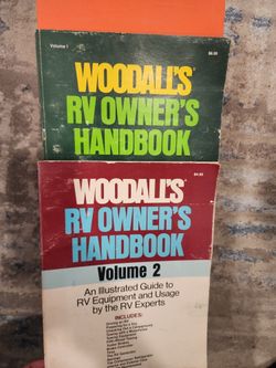 Woodall's RV owner Handbook Vol 1 Vol 2