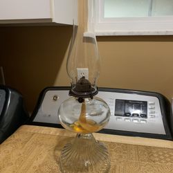 Beautiful Old Oil Lamp 