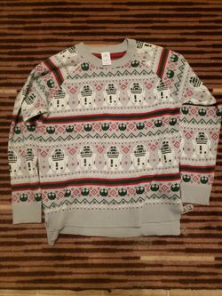 Disney Star Wars Christmas Sweater Lights Up!!