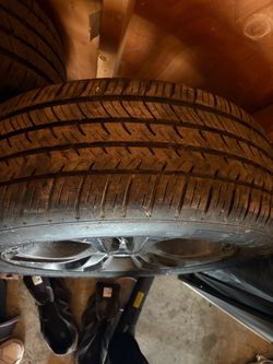 Used Tire on Alloy Wheel