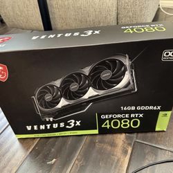 MSI GeForce RTX 4080 16GB VENTUS 3X OC 16GB GDDR6X Graphics Card