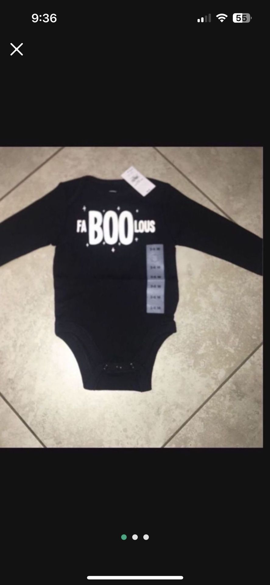 Old Navy Baby Boy’s / Girl’s FaBOOlous Onesie, Size 3-6 Months