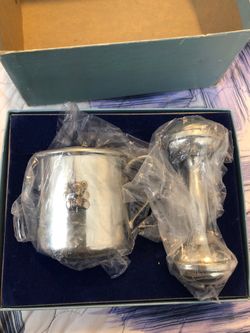 WEB silver company baby gift set