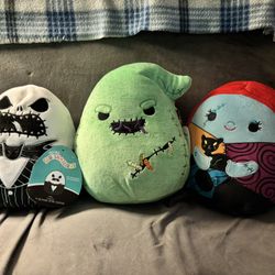 NWT- Plush Nightmare Before Christmas’s Squishmallows