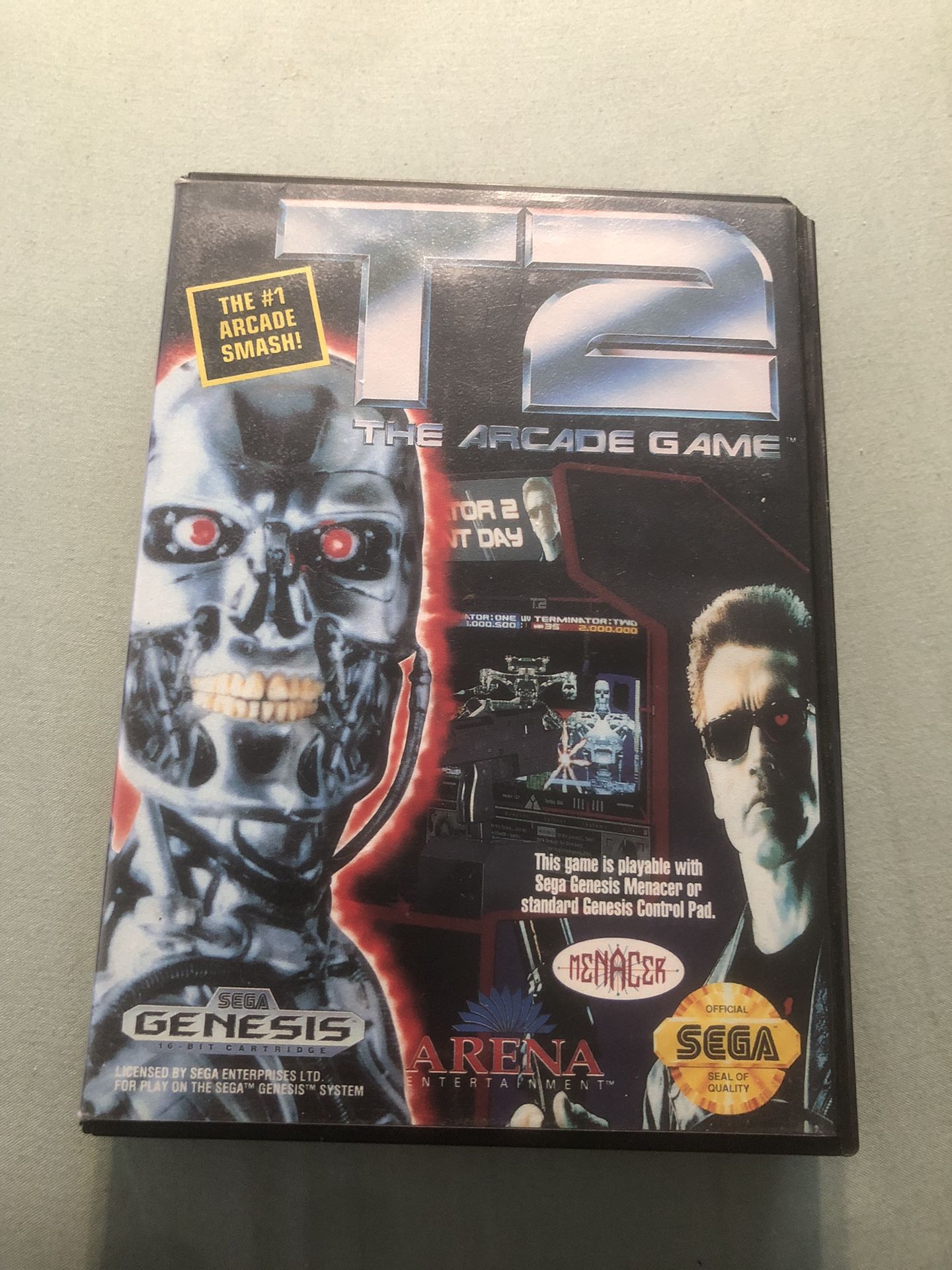 T2 The Arcade Game Terminator Sega Genesis