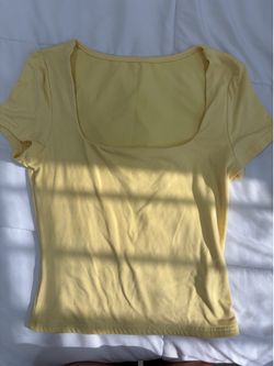 Yellow Scooped Shirt