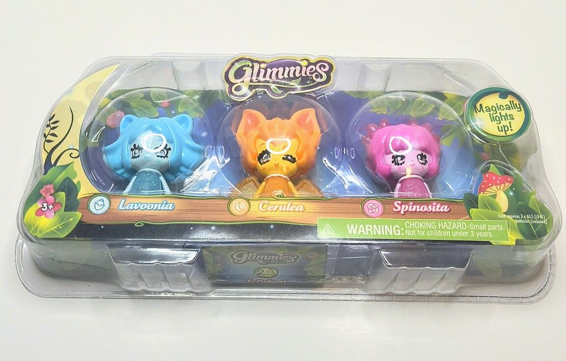 Glimmies Light-Up Figure 3-Pack – Lavoonia, Cerulea, Spinosita