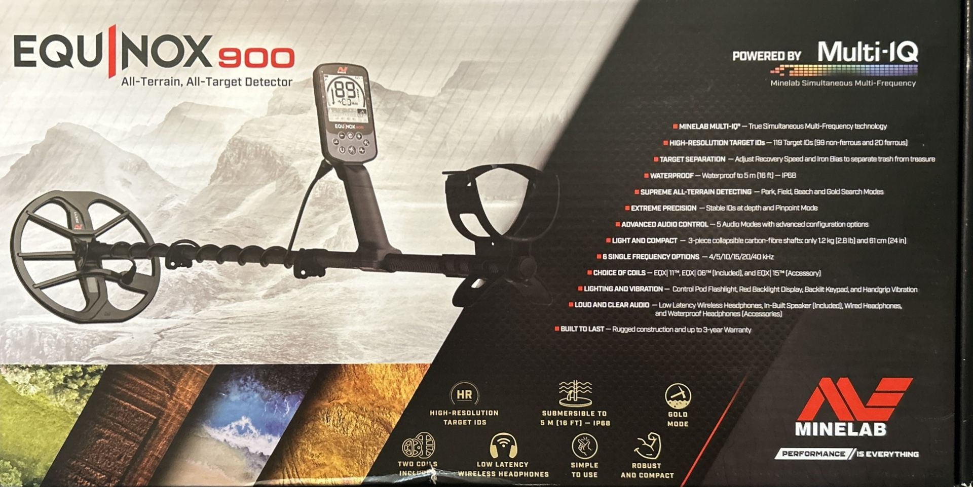 MineLab Equinox 900 Metal Detector