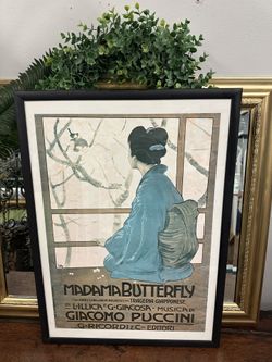 Madame Butterfly Vintage Painting