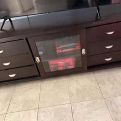 Tv stand coffee table & 2 end tables