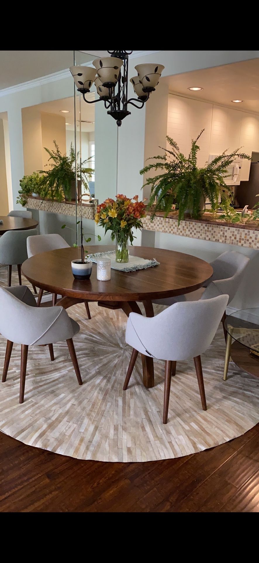 Beautiful 60” Solid Wood Dining Table