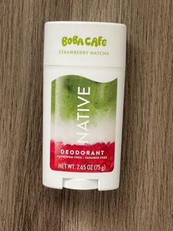 New! Native Boba Cafe Strawberry Matcha Deodorant $10 Each