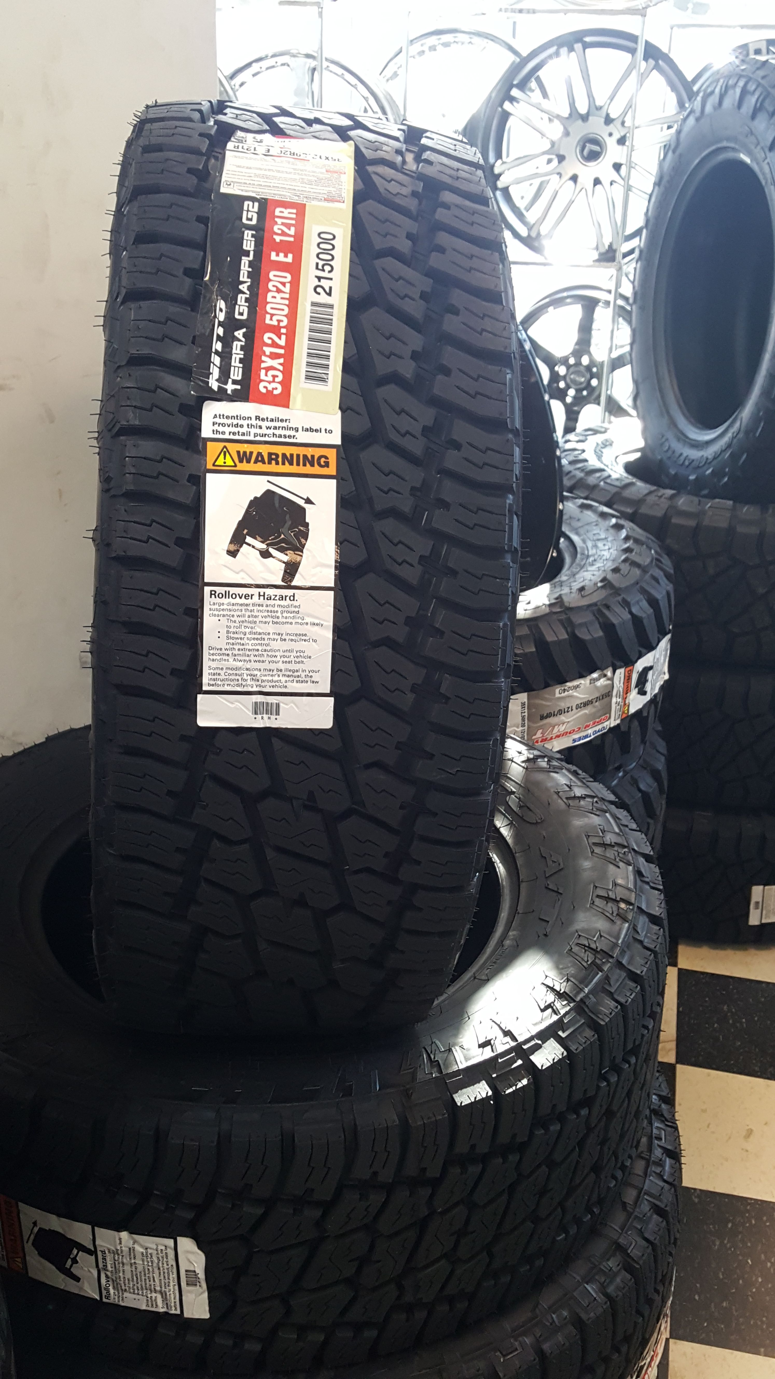 New tires 35/12.50R20 Nitto Terra Grappler G2