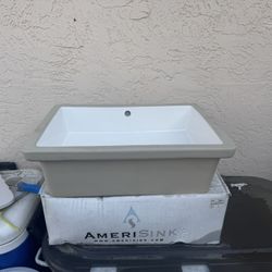 Undermount  Porcelain Sink 22x15.75