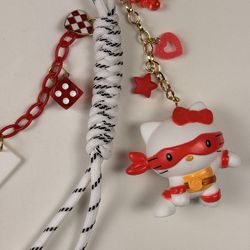Hello Kitty x Raphael Bag Charm Keychain ♥️ HK x TMNT Collab