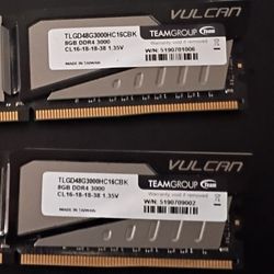 16 Gb Ram sticks 8 Gb each