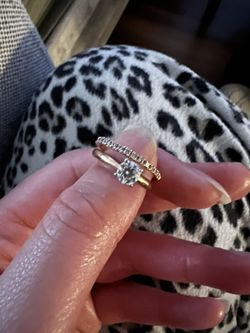 Gold Wedding Band + Ring