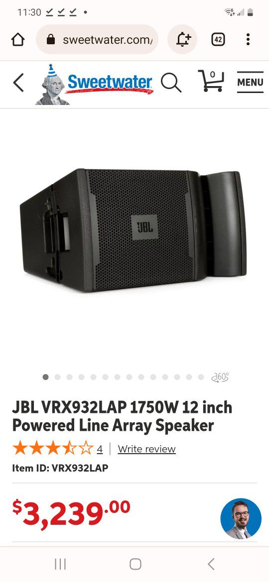 JBL VRX932LAP 12 inch Powered Line Array Speaker for Sale in Tampa, FL - OfferUp