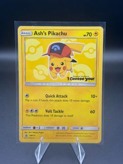 Ash’s Pikachu SM111 Promo LP Pokemon