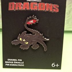 How To Train Your Dragon Toothless Enamel Metal Pin 