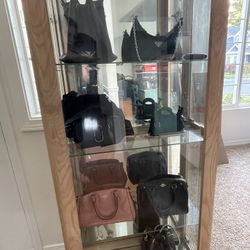Curio cabinet glass Display Case