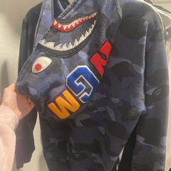 Blue Bape Hoodie 