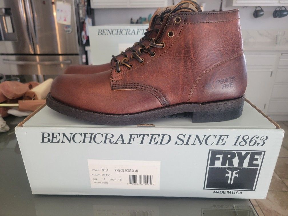 Frye Prison Boot Cognac Brand New Gorgeous Leather Men's Size 11

Brand New!